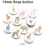 10pcs/lot   Elephant  Deer  Owl   glass picture printing products of various sizes  Fridge magnet cabochon
