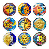 Painted metal 20mm snap buttons  Sun Print