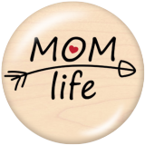 Painted metal 20mm snap buttons  MOM family Print