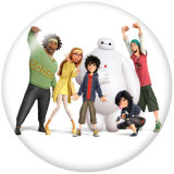 Painted metal 20mm snap buttons  Big Hero 6 Print