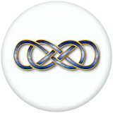 Painted metal 20mm snap buttons  Infinity LOVE faith Print
