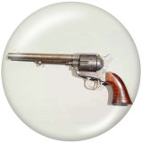 Painted metal 20mm snap buttons  gun Print