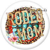 Painted metal 20mm snap buttons   Rodeo MOM  Print
