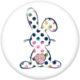 Painted metal 20mm snap buttons  Easter  Print