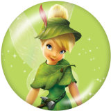Painted metal 20mm snap buttons  Elves Print