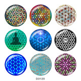 Painted metal 20mm snap buttons  faith Print