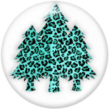 Painted metal 20mm snap buttons   Christmas  Print