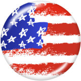 Painted metal 20mm snap buttons   Flag of the United States Print