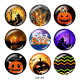 Painted metal 20mm snap buttons   Halloween  Print