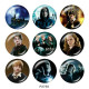 Painted metal 20mm snap buttons  Harry Potter Print