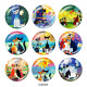 Painted metal 20mm snap buttons  cat Print