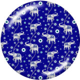 Painted metal 20mm snap buttons   pattern  eye Print