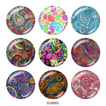 Painted metal 20mm snap buttons  Pattern  Print