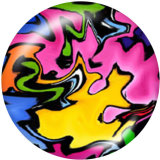 Painted metal 20mm snap buttons  colour Print