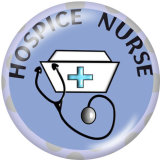 Painted metal 20mm snap buttons   Nurse Medical treatment  Print