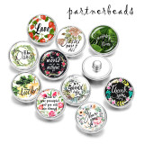 Painted metal 20mm snap buttons   Love  thank you  MOM  Print