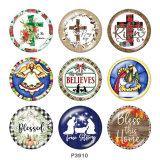 Painted metal 20mm snap buttons  faith