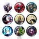 Painted metal 20mm snap buttons   Halloween  Print