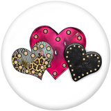 Painted metal 20mm snap buttons   love  Print