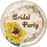 Painted metal 20mm snap buttons  wedding Print