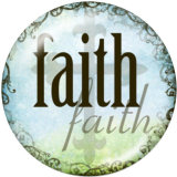 Painted metal 20mm snap buttons  DREAM HOPE faith Print
