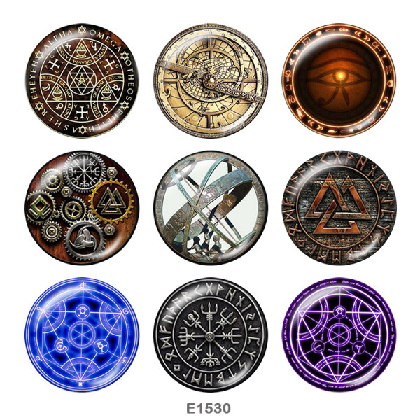 Painted metal 20mm snap buttons   Birthstone  Print