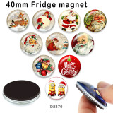 10pcs/lot  Christmas  glass  picture printing products of various sizes  Fridge magnet cabochon