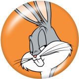 Painted metal 20mm snap buttons  Bugs Bunny Print