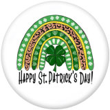 Painted metal 20mm snap buttons   happy easter St Patricks Day Print