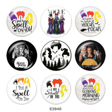Painted metal 20mm snap buttons   Vocue  Print Halloween
