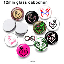 10pcs/lot  Deer   glass  picture printing products of various sizes  Fridge magnet cabochon