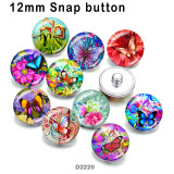 10pcs/lot   Butterfly  glass  picture printing products of various sizes  Fridge magnet cabochon