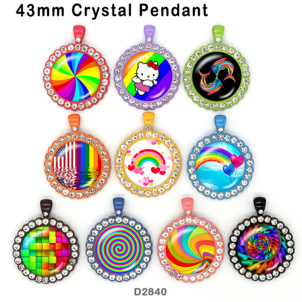 10pcs/lot  color  pattern  glass  picture printing products of various sizes  Fridge magnet cabochon