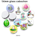 10pcs/lot  rabbit   glass  picture printing products of various sizes  Fridge magnet cabochon