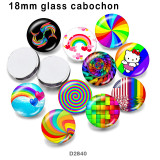 10pcs/lot  color  pattern  glass  picture printing products of various sizes  Fridge magnet cabochon