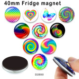 10pcs/lot  color  pattern  glass  picture printing products of various sizes  Fridge magnet cabochon