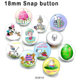 10pcs/lot  rabbit   glass  picture printing products of various sizes  Fridge magnet cabochon