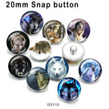 10pcs/lot  Fox  glass  picture printing products of various sizes  Fridge magnet cabochon