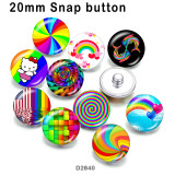 10pcs/lot  color  pattern  glass  picture printing products of various sizes  Fridge magnet cabochon