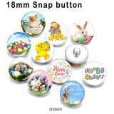 10pcs/lot  rabbit   glass  picture printing products of various sizes  Fridge magnet cabochon