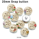 10pcs/lot  Flower  words  glass  picture printing products of various sizes  Fridge magnet cabochon