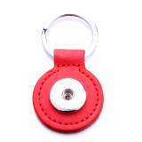 Pu leater fashion Keychain  buttons fit snaps chunks  Snaps Jewelry