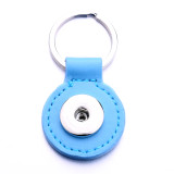 Pu leater fashion Keychain  buttons fit snaps chunks  Snaps Jewelry