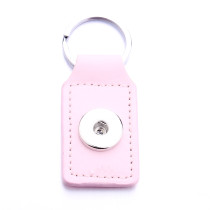 Pu leater fashion Keychain  buttons fit snaps chunks  Snaps Jewelry