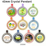 10pcs/lot  Car  glass  picture printing products of various sizes  Fridge magnet cabochon