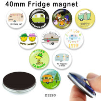 10pcs/lot  Car  glass  picture printing products of various sizes  Fridge magnet cabochon