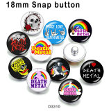 10pcs/lot  skull   glass  picture printing products of various sizes  Fridge magnet cabochon