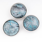 18MM snap Natural stone turquoise snap buttons