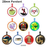 10pcs/lot   Music  glass  picture printing products of various sizes  Fridge magnet cabochon