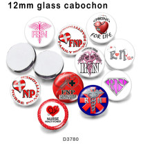 10pcs/lot   Nurse   glass  picture printing products of various sizes  Fridge magnet cabochon